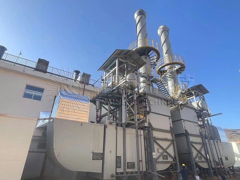 余热脱硝一体化设备，中煤里必瓦斯发电工程现场 (7)