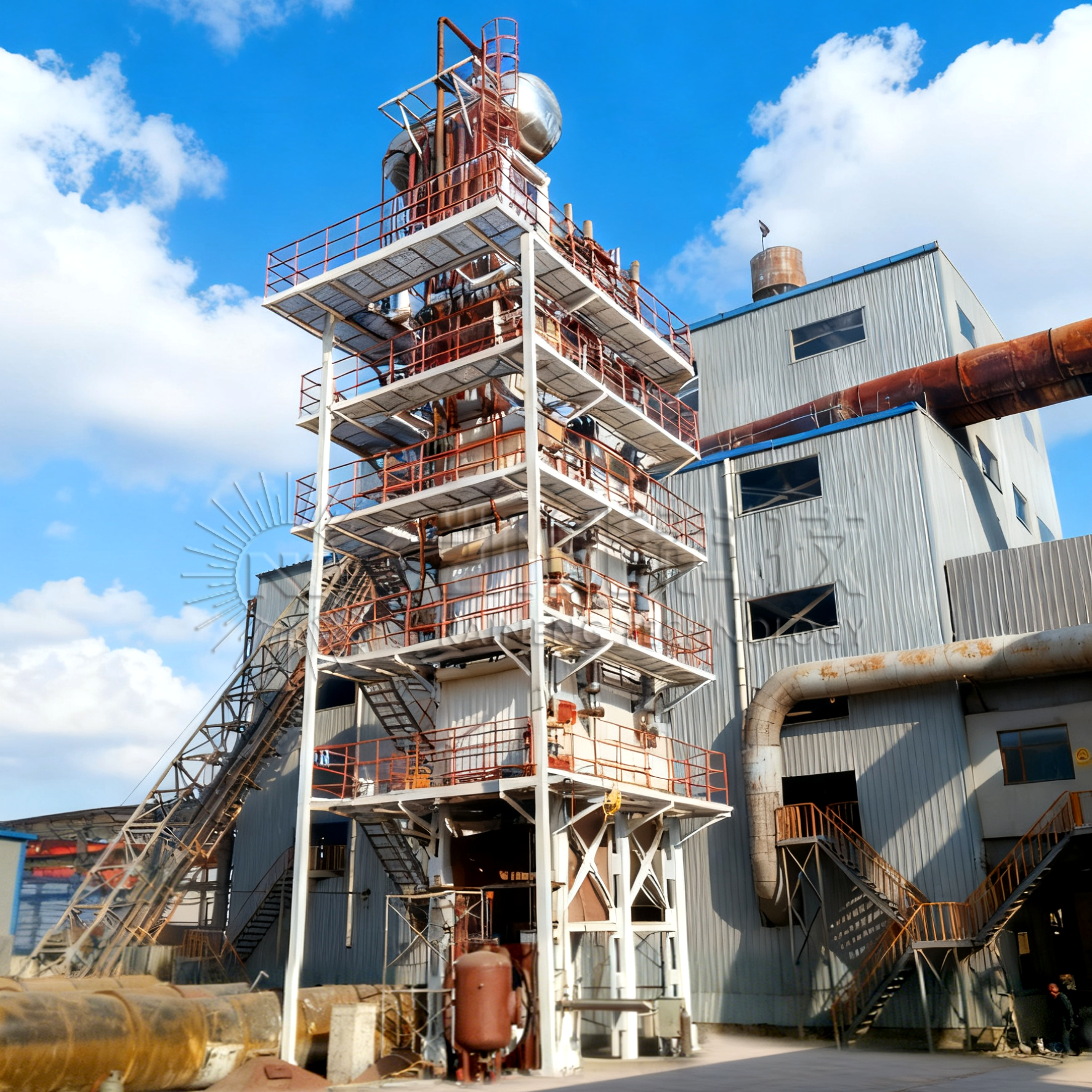 青海民和天利硅铁炉余热锅炉项目